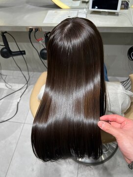 ロンドミラー 博多店(Lond Mirror) 黒髪カタログココアベージュ小顔オリーブグレークラゲヘアー博多