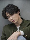 ニュアンスパーマ刈り上げセンターパートリバースセンターパート