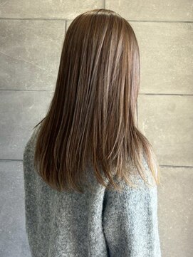 ディスコネクト(DISCO-N-NECT) ブラウンベージュカラー レイヤーカット 透明感カラー 髪質改善