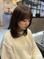 ヘアアンドメイク シークネクスト(HAIR&MAKE SeeK NEXT) マロンカラー×顔まわりレイヤー