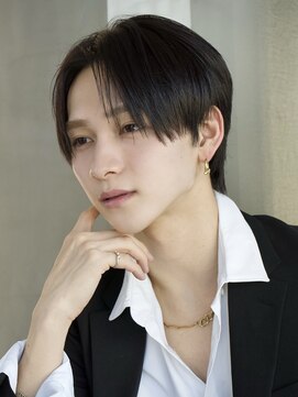 エイド 本店(aid) 韓国風サンウォン風前下がりラウンドセンターパートツーブロック