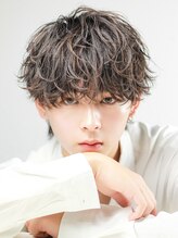 《下ろしニュアンスパーマ》無造作にちるCカールがかっこいいパーマ【メンズ/ニュアンスパーマ】