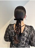 ツヤ編みおろしアレンジ