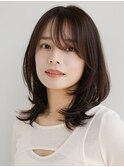 【laf】30代40代人気!くびれ大人ボブ/顔まわりカット/ミディ