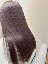 アッシュタカサキ(ash takasaki)&nbsp;透明感ブリーチカラーラベンダーアッシュダブルカラー秋カラー