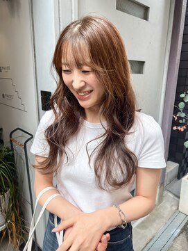 ポーズヘアー 大阪 福島(PAUSE HAIR) ブリーチなしでつくるブラウンベージュ