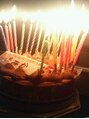 エンスー(ENTHU) 誕生日会。ロウソク年齢分立てました！