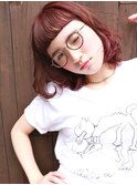 【nanuk】すき間バング×アプリコットカラー◇クセ感ヘア