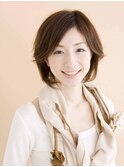 大人女性のナチュラルボブ
