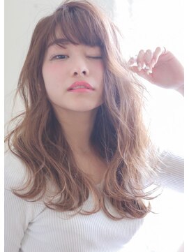 スーベニール(souvenir) とろみ ワイドバングのハニーヘア /堺市初芝 スーべニール