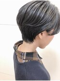 ○マニッシュハンサムショート×ネイビーカラー