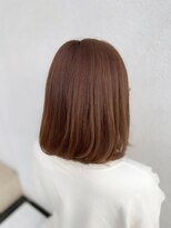 ヘアーリゾート ビッグアップ(hair resort Big up) シークレットハイライトで立体感を感じさせるシンプルなボブ