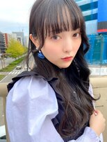 ワンス(Once)&nbsp;once シースルーぱっつん ダークアッシュ 就活カラー by.KOHEI