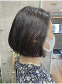 【大人かわいい】シンプルボブ×アルティストカラー
