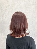 デミヘアー(Demi hair)&nbsp;ワインピンク×ネオウルフミディアム