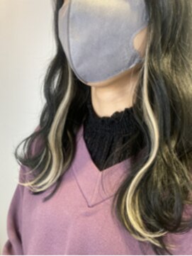 ナフィ バイ エイム 町田店(Nafie by eim) エクステでイヤリングカラー/シールエクステ/セミロング/美髪