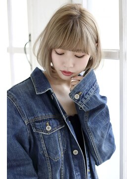 クレドガーデン 吉祥寺店(CRED GARDEN) 前下がりショートボブ×厚め前髪×おフェロ/大人可愛い/吉祥寺