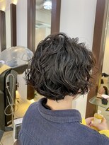 ヘアアーク(HAIR arc)&nbsp;ウェーブボブ#ナチュラルカール#奏の杜#酸性パーマ韓国マッシュ