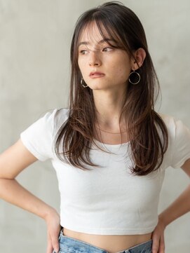 メゾンバイハバナ(maison by HAVANA) 大人可愛い20代30代40代ミディアムレイヤーボブウルフ