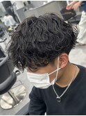 しっかり目波巻きパーママッシュ/ツイストパーマ/こなれヘア