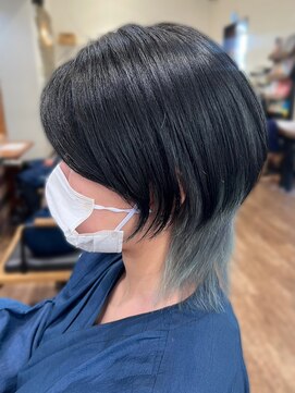 ヘアーレナータ 八王子(HAIR RENATA) 20代30代ウルフ裾カラー立体感小顔丸み乾かすだけ