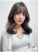 【LICCA 伊崎優李】前髪/顔まわり/オリーブグレージュ/韓国