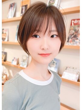 ルエ(rue) 大人可愛い20代30代40代小顔ウルフレイヤーボブ丸みショートボブ