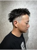 MEN’S HAIR/ブルーブラック/フェザーパーマ/本八幡