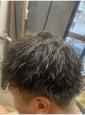 波巻きパーマ