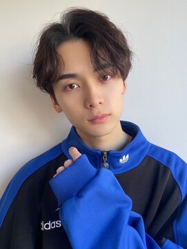 ツーダブルバイフィフス 茶屋町店(WW.. by fifth) センターパートメンズマッシュパーマニュアンスパーマ刈り上げ