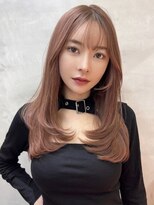 プアメリア 名古屋(Puamelia)&nbsp;トリートメント ブリーチなしダブルカラー 前髪縮毛矯正