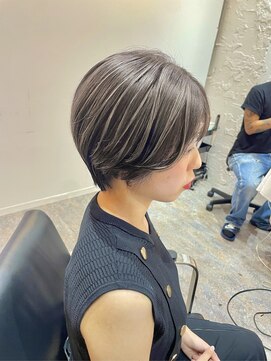 ブレンド 渋谷(BLend) ハイライトカラーマチルダボブインナーグレージュ前髪