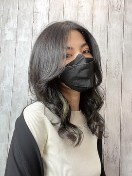 ビューティドレッセヤマノ 池袋パルコ(Beauty Dresse YAMANO) 【レイヤー】【黒髪】【インナーカラー】