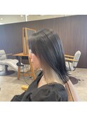 外ハネミディアム×イヤリングカラー
