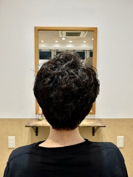 キュウ トゴシコウエン(CUE TOGOSHI-KOEN) afterツイストスパイラルパーマカット/メンズカット