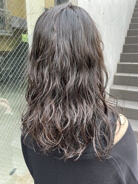 レジュアル(RESSUAL) 前髪アンブレラカラーこなれミディイメチェンウェーブパーマ