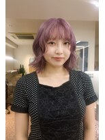 テン(TEN.)&nbsp;パープルハイトーンにレイヤーボブ