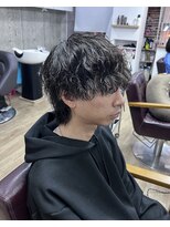 オムファミーユラグ(homme, famille raugh) 縦落ちツイストスパイラル×またマシュウルフ