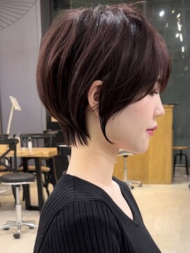 ビューブルー 亀戸錦糸町(VIEW BLUE) 美髪シアーカラーピンクブラウンショート