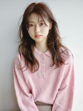 ケシキ 佐賀(keshiki) ロングレイヤー/透明感カラー/ナチュラルブラウン/ウェーブ