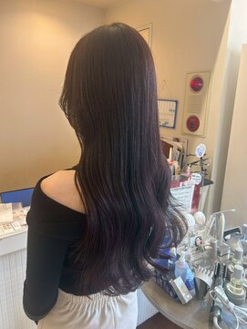 エヌアンドエーコンティ(N&A CONTi) 艶めくレッドブラウン×大人のロングウェーブ Aujua