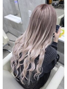 ホワイトミルクティーグラデーション