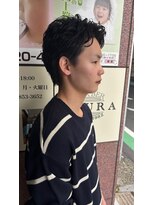 サロンドミルク 溝の口店(salon de MiLK)&nbsp;アップバングショート×パーマ