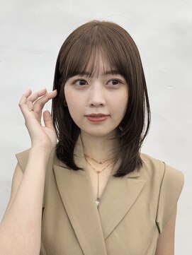 ガーデントウキョウ(GARDEN Tokyo) 内巻きレイヤー/前髪カット/ショコラブラウン/暗めカラー