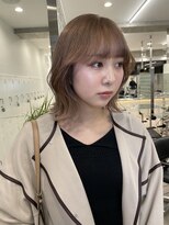 サンクプロジェクト(cinq PROJECT)&nbsp;韓国ヘア顔周りレイヤーミルクティーベージュグレージュカラー