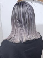 ブレイズヘアー(BLAZEhair)&nbsp;【コントラスト強め】ホワイトバレイヤージュ×ブリーチ２回