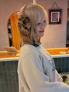 オルン(ORGN.) ルーツカラー　ミルクティー　ページュ　デザインカラー