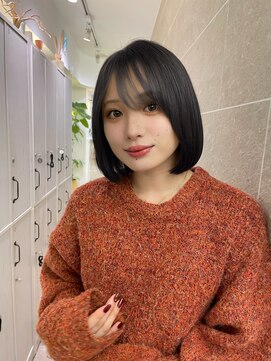 サンド 銀座(sand) まとまるボブ×流し前髪