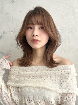ニューヨークニューヨーク イオンスタイル東淀川店(NYNY) 鎖骨下カットくびれヘアベージュカラー