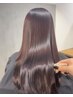 カット+酸性ストレート+髪質再生3stepトリートメント